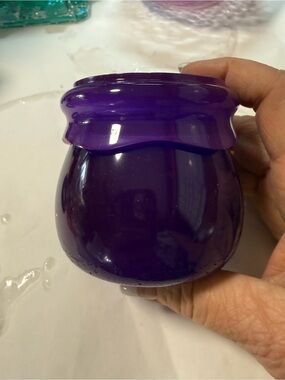 Purple Resin Jar -  Great for facial creams or small jewelry pieces